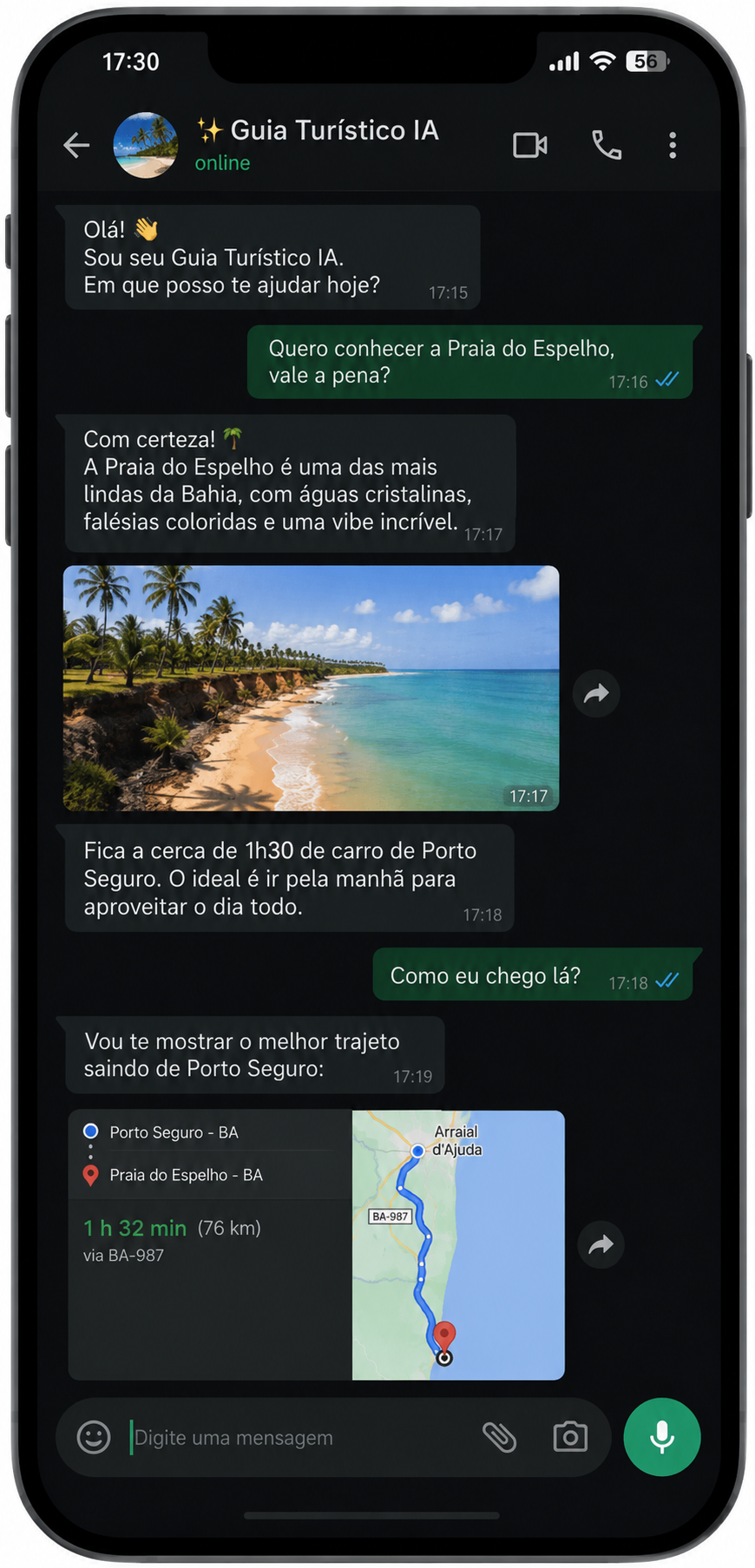 Roteiro em PDF gerado pelo Guia Porto Seguro